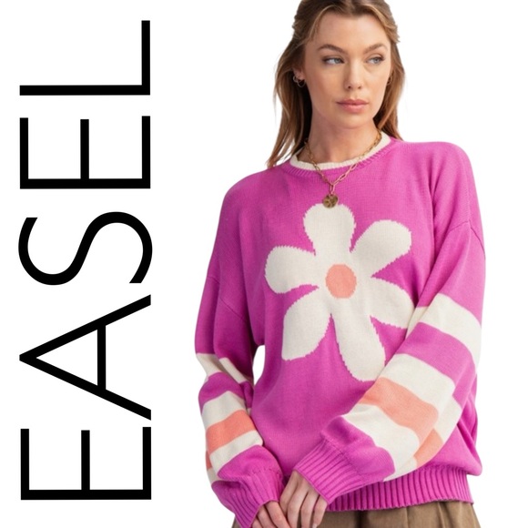 easel Sweaters - 087:  EASEL NWT SWEATER (C)